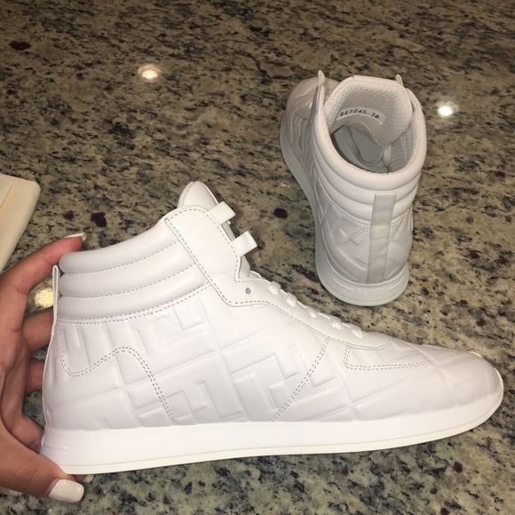 fendi embossed sneakers